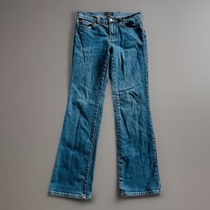 New York & Company Women's Bootcut Jeans Size 4 Blue Stretch Denim